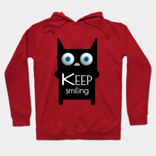 keep smiling cat Hoodie